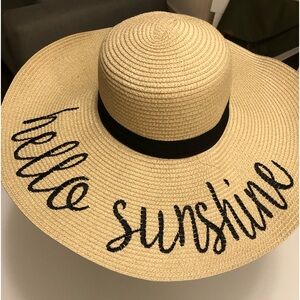 Hello Sunshine beach hat for women